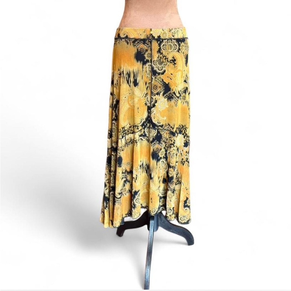 Coldwater Creek Witchy Whimsygoth Boho Artsy Stretchy Maxi Skirt Size Medium